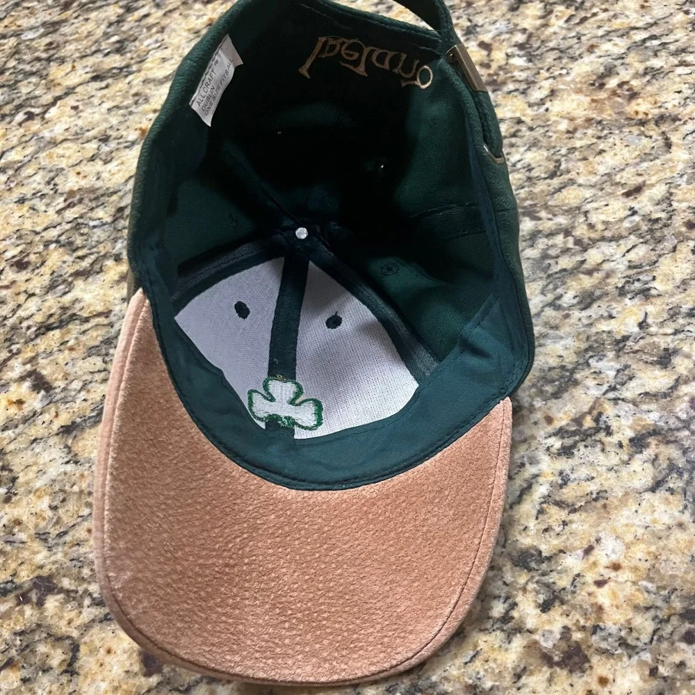 All Craft Dublin Ireland Shamrock Baseball Cap Green Tan Adjustable Hat Hat
